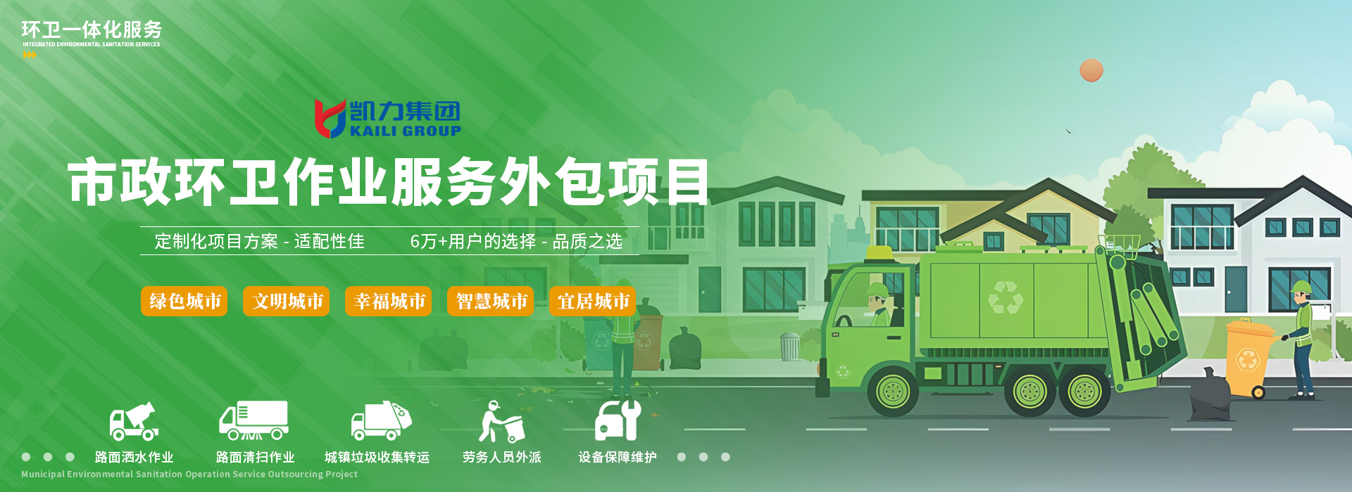 市政環(huán)衛(wèi)作業(yè)服務(wù)外包項目